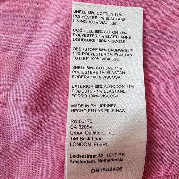 Maeve By Anthropologie Pink Combo Plaid Crop Top Size 2 - Picture 13 of 13